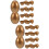 20 Stuks Gouden Plastic Vullbare Eieren Snoep Doosjes 7