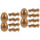 20 Stuks Gouden Plastic Vullbare Eieren Snoep Doosjes 4