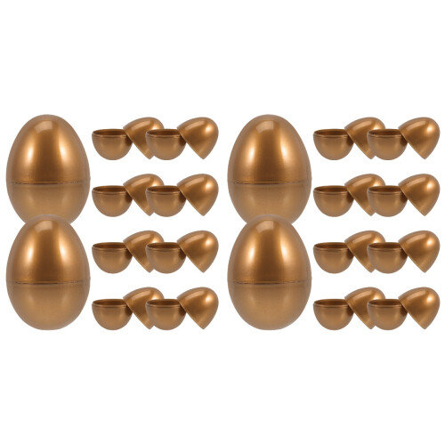 20 Stuks Gouden Plastic Vullbare Eieren Snoep Doosjes 1