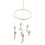 4 Wiegendoos Wolkvorm Hangende Versiering Felt Hanger 2