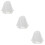 3St Witte Bruids Sluier Parel Kort Bruiloft En Feestkapsel 9