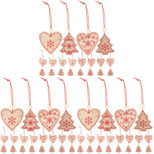 60 Valentines Holz Bastelmaterial Hängendes Teil 1