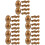 50 Stuks Vullbare Gouden Plastic Eieren Ei‐vormige Snoepdozen 6