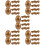 50 Stuks Vullbare Gouden Plastic Eieren Ei‐vormige Snoepdozen 8