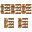 50 Stuks Vullbare Gouden Plastic Eieren Ei‐vormige Snoepdozen 3
