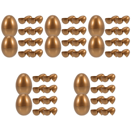 50 Stuks Vullbare Gouden Plastic Eieren Ei‐vormige Snoepdozen 2