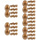 50 Stuks Vullbare Gouden Plastic Eieren Ei‐vormige Snoepdozen 10