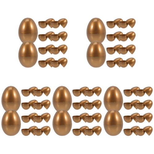 50 Stuks Vullbare Gouden Plastic Eieren Ei‐vormige Snoepdozen 1