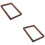 2Stk. Clear Bilderrahmen Doppelseitiger Fotorahmen 8