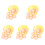 5 Sets Kunstmatige Plastic Eieren Decoratie Met Mand 4