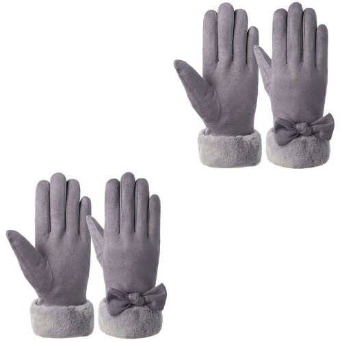 2 Paar Damen Wildleder Mit Touchscreen Funktion 2