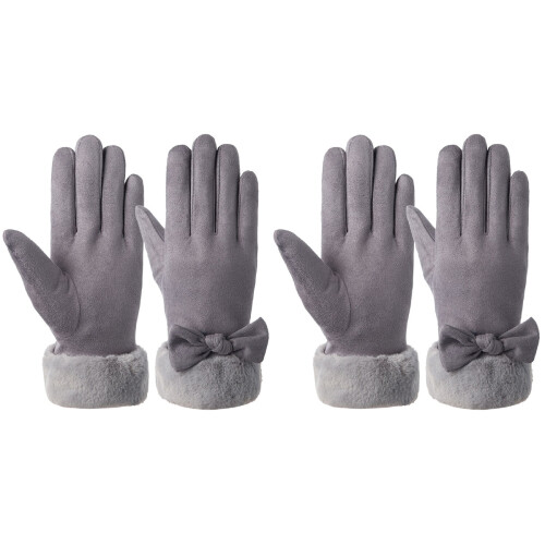 2 Paar Damen Wildleder Mit Touchscreen Funktion 1