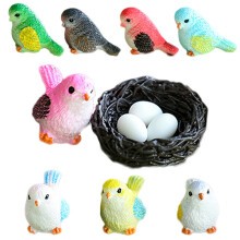5 Sets Ostermoos Mikrolandschaft Mit Künstlichen Nestern Und Eiern