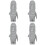 4Stk Desktop Verzierung Moai Statue Harz 7