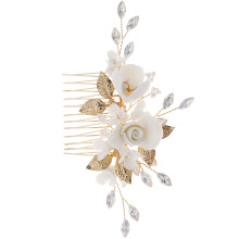 5Stk Braut Haarkamm Gold Blüten Haarschmuck Für Besondere Anlässe