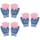 3Stk Skyblue Strickhandschuhe Warm Fäustlinge Kinder Outdoor 7