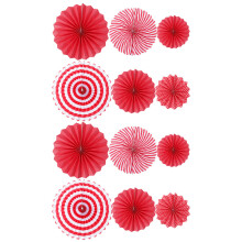 10 Sets Hängende Runde Papierfächer Für Geburtstagsdekoration