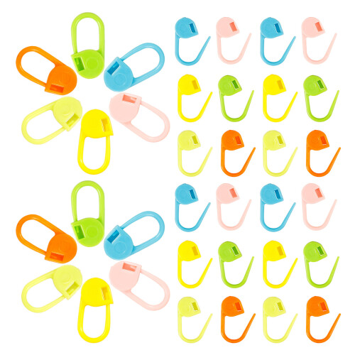 100 Stitch Marker Clips Strickmarkierer Dekorative 2