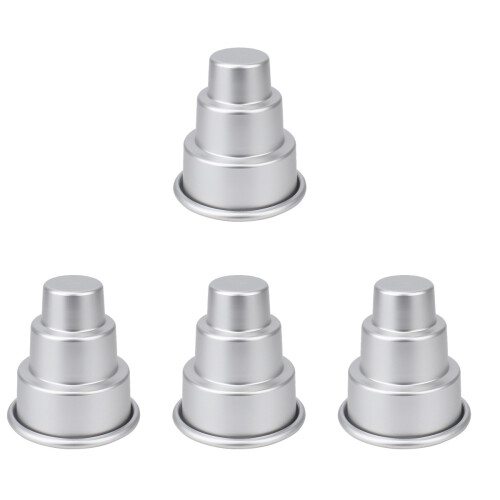 4Stk Multifunktionale Cupcakeform Puddingförmchen Geleeform 1
