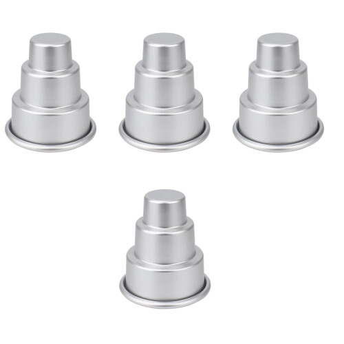4Stk Multifunktionale Cupcakeform Puddingförmchen Geleeform 2