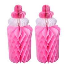 4Stk Pink Papier Wabenbälle Partydeko Für Hochzeit Baby Shower Event