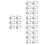24 Aus Legierung Dekorative Halter 5