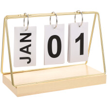 2Stk Holz Countdown Kalender Tischkalender Zähler