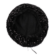 2 Glitzer-Beret Pailletten-Hut Für Frauen Herbst Winter