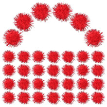 100 Flauschige Pompons Bastelmaterial Für Kleidung Und