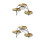 2Sets Dekoratives Goldenes 3- Dessert- Und -Displaygestell 5