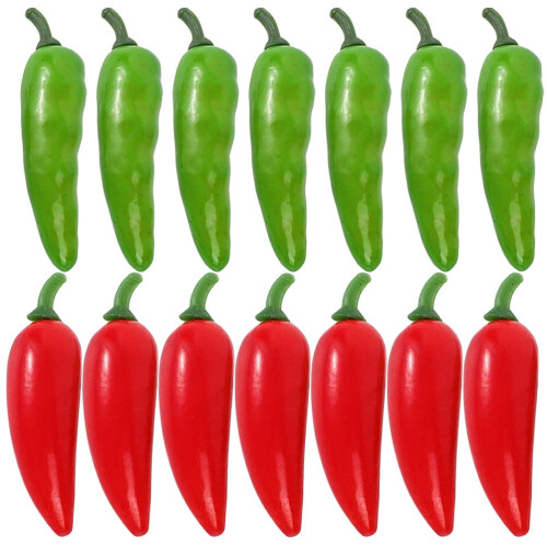200 Simulierte Pfefferdekoration Künstliches Chilimodell
