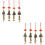 8Stk Windglocken Hängend Metall Gold Garten Wohnaccessoire 7