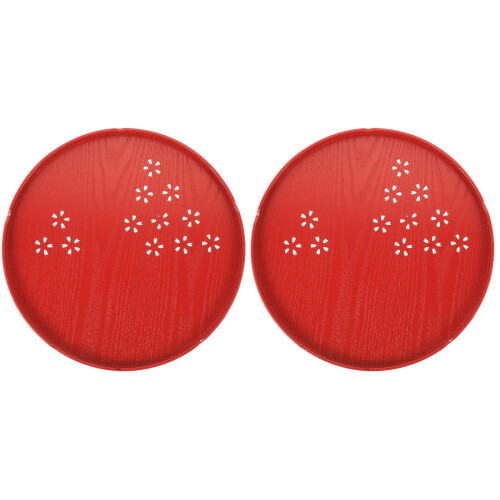 2Stk Dekorative Servierplatte Chinesisch Art Obstplatte 1