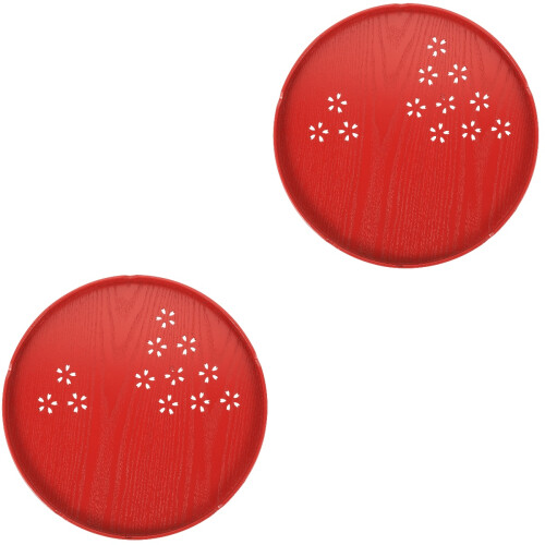 2Stk Dekorative Servierplatte Chinesisch Art Obstplatte 2