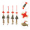 8Stk Windglocken Hängend Metall Gold Garten Wohnaccessoire 9