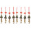 8Stk Windglocken Hängend Metall Gold Garten Wohnaccessoire 3
