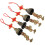 8Stk Windglocken Hängend Metall Gold Garten Wohnaccessoire 11