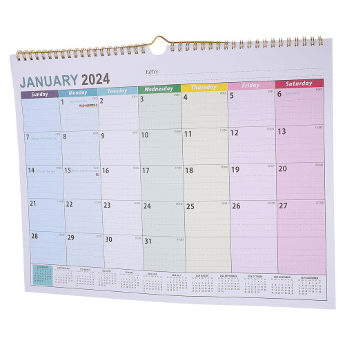 Großes Monats Wandkalender Spiral Countdown Für Terminplanung
