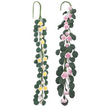 4 Künstliche Blumenkette Mini Zimmerpflanzen