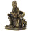 3Stk Desktop Guan Statue Messing Skulptur Figur 2