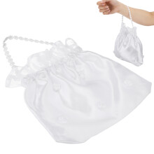 7Teilig Weiße Satin Dolly Bag Mit Für Brautjungfer