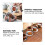 6Stk Harz Untersetzer Kreatives Teebecher Set Hellbraun 9