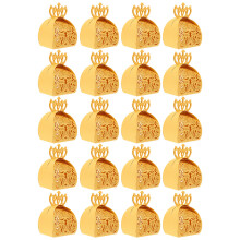 250Stk Party Süßigkeitenboxen Gold Kronenform Geschenkboxen