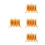 4Sets Snacktablett Mit Stauraum Und Goldfarbenem Ablagegestell 7