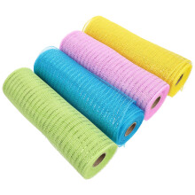 8 Mesh-Bänder Für Osterkranz Basteln Poly-Mesh