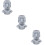 3Stk Moai Statue Stifthalter Brillen Halter Desktop 9