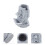 3Stk Moai Statue Stifthalter Brillen Halter Desktop 11