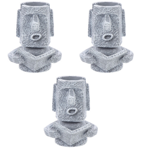 3Stk Moai Statue Stifthalter Brillen Halter Desktop 2