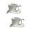 2Sets Weißes Cup Set Ergonomisch Komfortabel 8