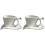 2Sets Weißes Cup Set Ergonomisch Komfortabel 3